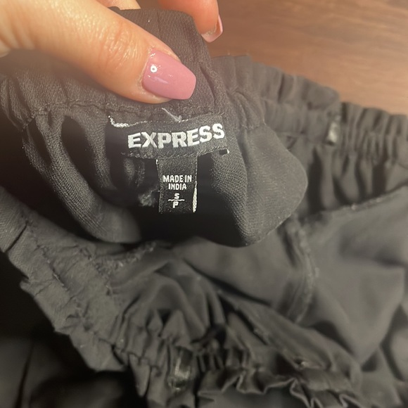*SOLD* Express Off the shoulder black top - Picture 4 of 5